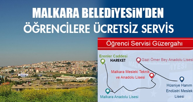 Malkara Belediyesi’nden Öğrencilere Ücretsiz Servis Hizmeti