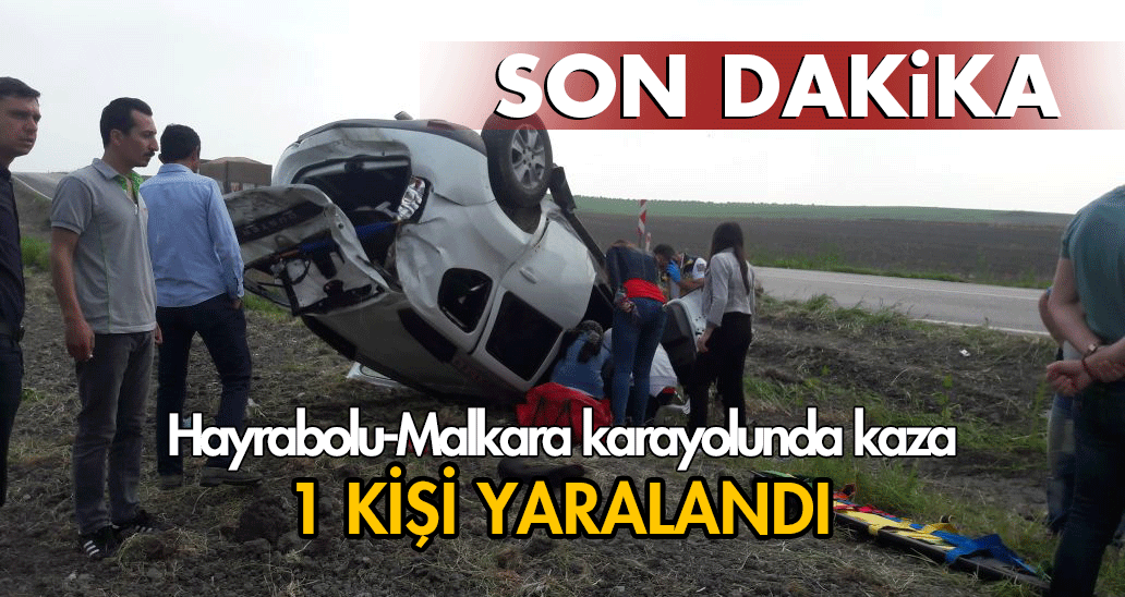 Son Dakika! Hayrabolu’da Trafik Kazası: 1 Yaralı