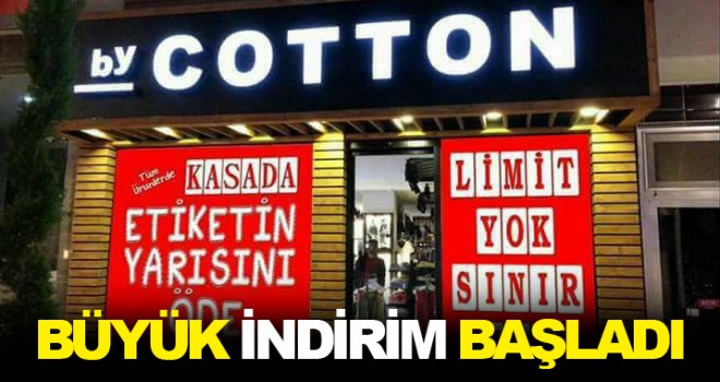 By Cotton'dan Büyük İndirim!