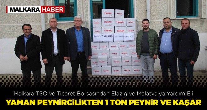 Malkara TSO ve Ticaret Borsasından Elazığ ve Malatya’ya Yardım Eli