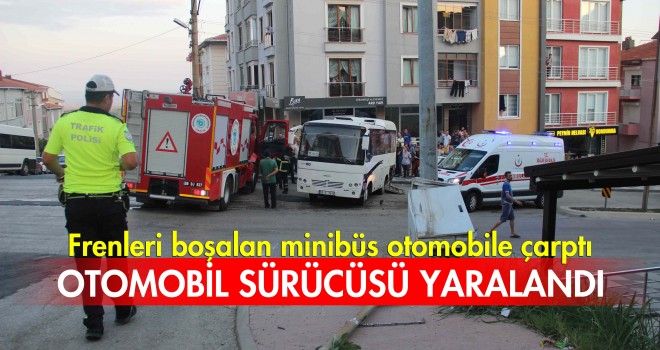 Servis Aracı Kaza Yaptı; 1 Yaralı