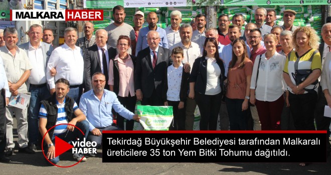 Malkaralı Üreticilere Yem Bitkisi Tohumu Dağıtıldı!
