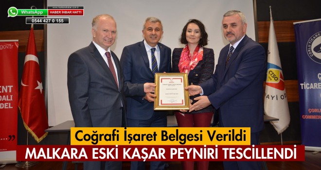 Malkara Eski Kaşar Peyniri Coğrafi İşareti Tescillendi