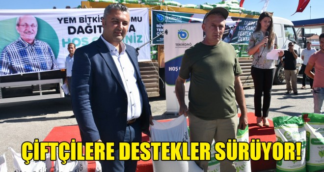 Çiftçilere Yem Bitkisi Tohumu Dağıtıldı