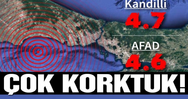 İstanbul depremi korkuttu!
