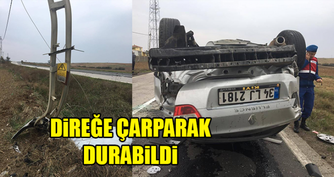 Malkara’da Trafik Kazası; 1 Yaralı