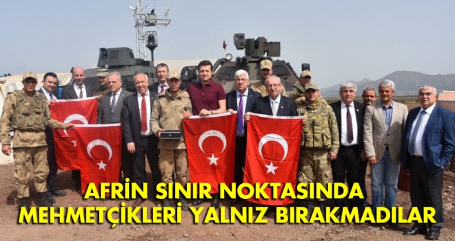 Tekirdağ Belediye Başkanları Afrin Sınır Noktasında