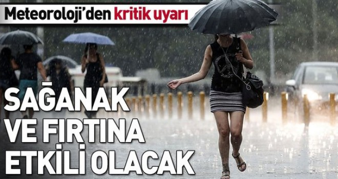Tekirdağ İçin Sarı Uyarı!