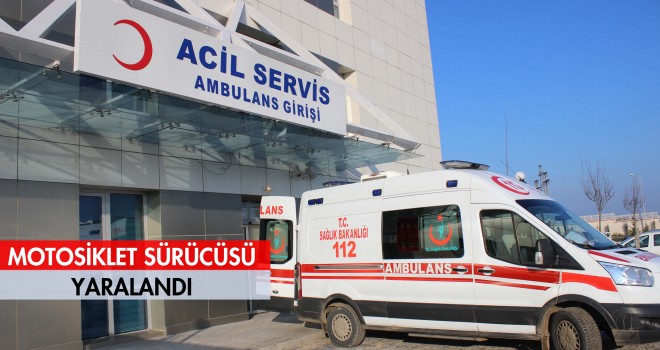 Motosiklet Sürücüsü Yaralandı