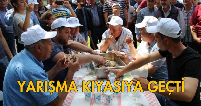 Oğlak Eti Yeme Yarışması Düzenlendi