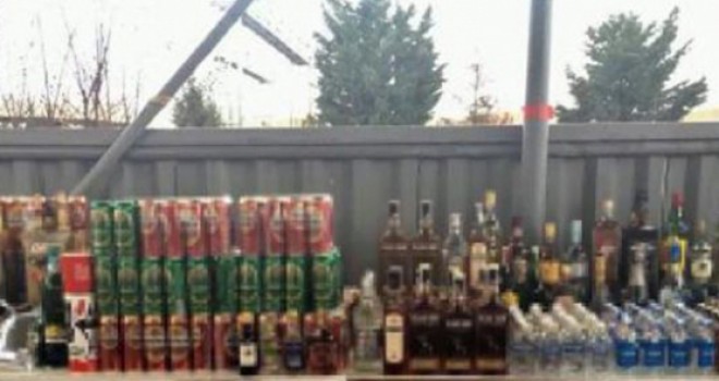 KAÇAK İÇKİ ELE GEÇİRİLDİ