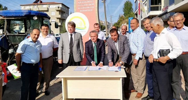 Taş Toplama Makinesi Devir Teslimi Yapıldı