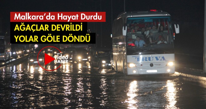 Sağanak Yağış Hayatı Olumsuz Etkiledi