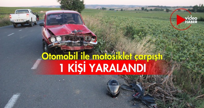 Motosiklet Sürücüsü Yaralandı