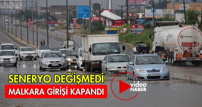 Şiddetli Yağış Yolları Göle Çevirdi
