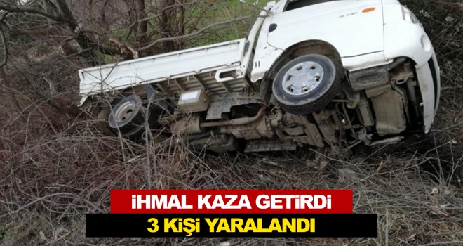 Malkara Yolundaki Kaza'da 3 Kişi Yaralandı