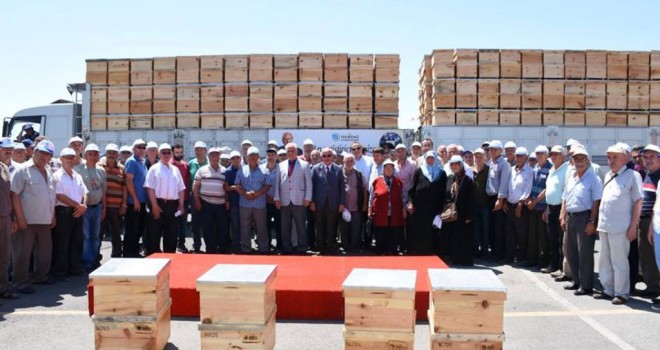 Üreticiye 1293 Arı Kovanı Dağıtıldı