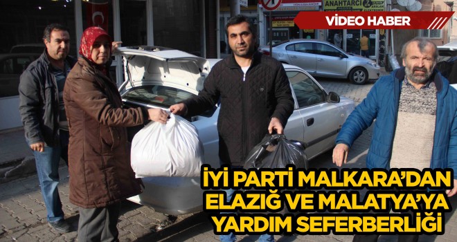 İyi Parti Malkara’dan Elazığ ve Malatya’ya Yardım Seferberliği