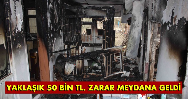 İbrice Mahallesinde Ev Yangını