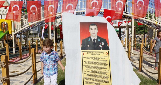 Şehidin Adını Taşıyan Park Doğum Gününde Açıldı