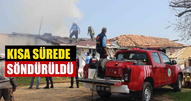 Çıkan Kıvılcım Evi Küle Çevirdi