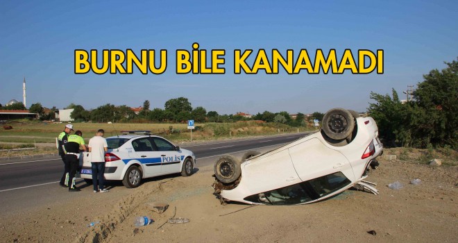 Takla Atan Otomobilden Yara Almadan Çıktı