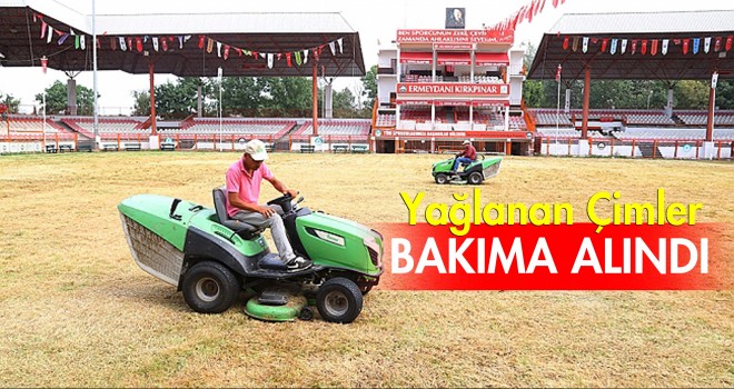 Yağlanan Çimler Bakıma Alındı