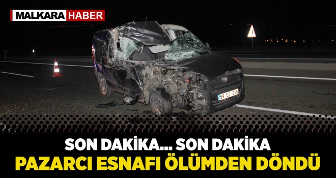 Odun Yüklü Kamyona Arkadan Çarptı. Burnu Bile Kanamadan Kurtuldu!