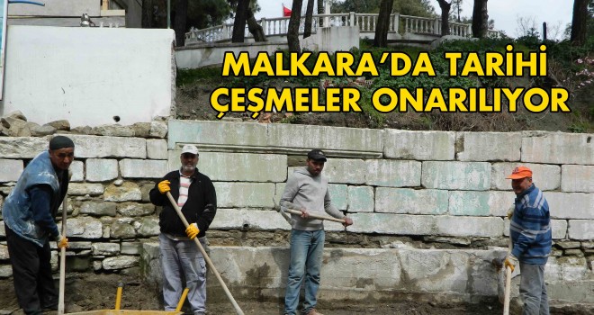 Malkara'nın 5 Tarihi Çeşmesi Onarılıyor
