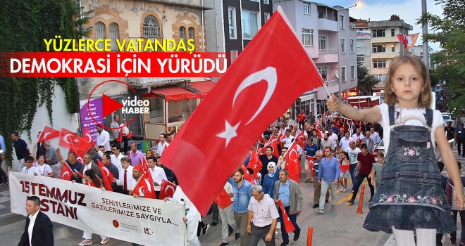 Malkara Demokrasi İçin Yürüdü