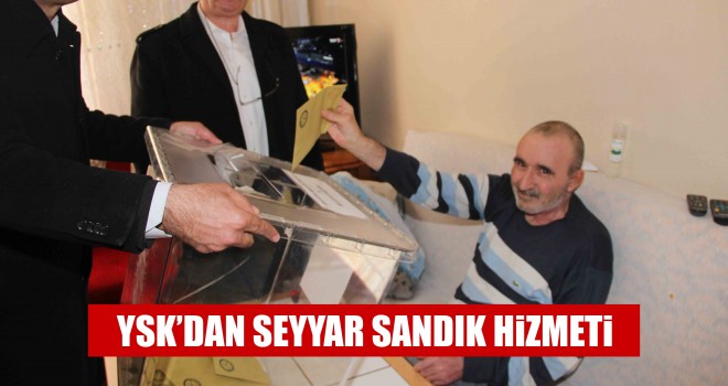 Engelli Vatandaşlar Evlerinde Oy Kullandı