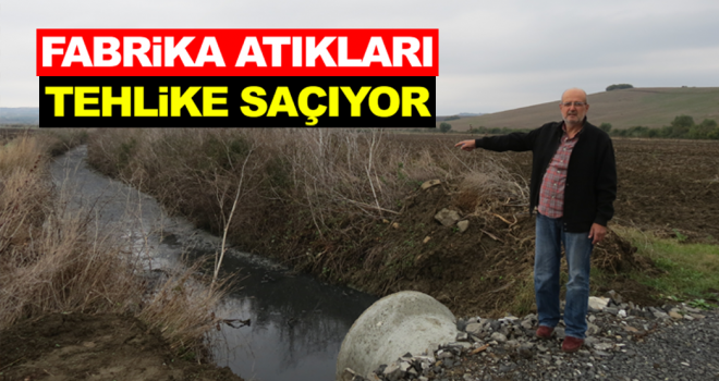 OSB’DEKİ FABRİKA ATIKLARI TEHLİKE SAÇIYOR