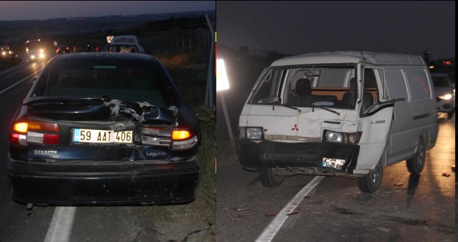 Kaygan Zemin Kaza Getirdi; 1 Yaralı