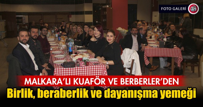 Kuaförler Dayanışma Yemeğinde Bir Araya Geldi