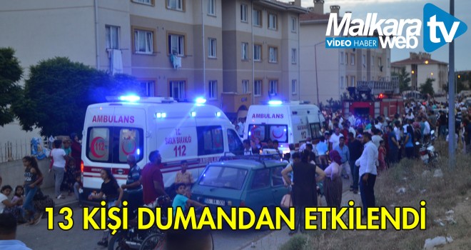 Malkara’da Çıkan Yangın’da 13 Kişi Zehirlendi