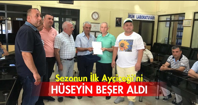 Sezonun İlk Ayçiçeği 5,06 TL'den Satıldı