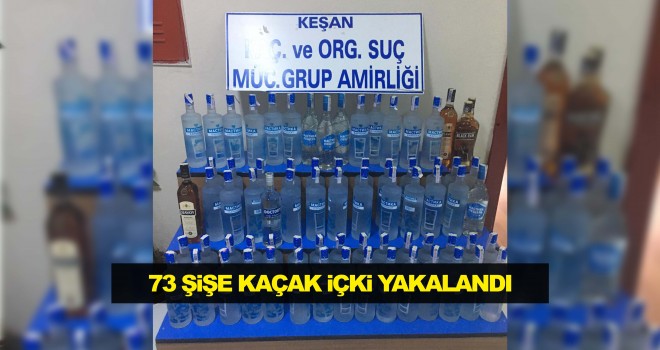 Keşan’da Kaçak İçki Operasyonu