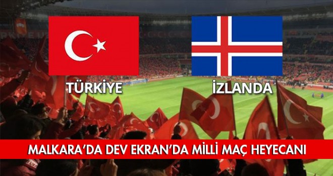 Malkara'da Milli Maç Heyecanı