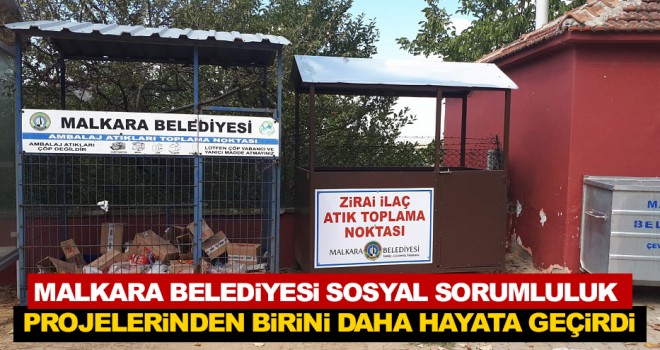 Zirai İlaç Atık Toplama Noktaları Oluşturuldu
