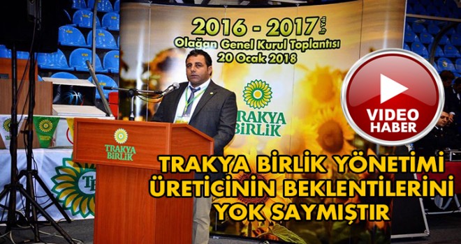 Trakya Birlik Genel Kurulu Yapıldı