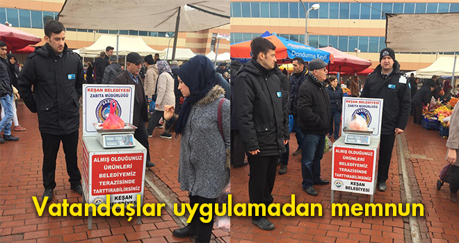 Ürünler tartı kontrolünden geçirildi