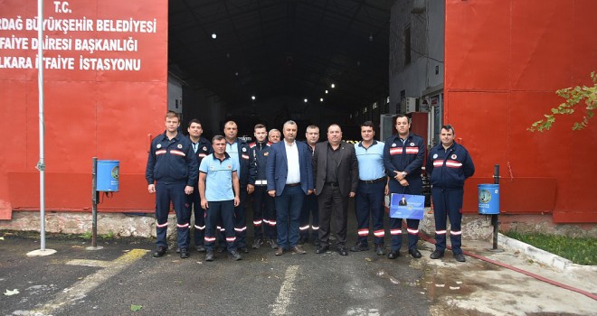 Başkan’dan İtfaiye Amirliğine Ziyaret