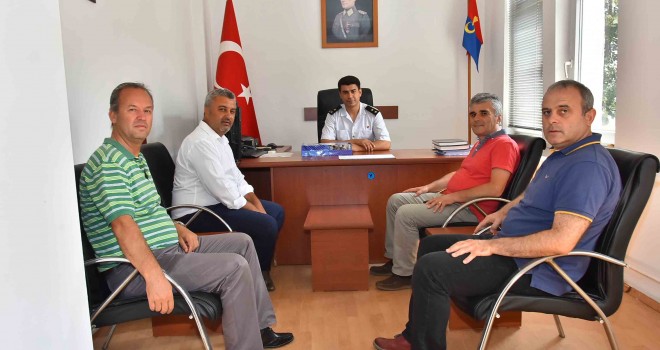 Başkan Yurdakul'dan İlçe Jandarma Komutanı Üsteğmen Oktay Oğuz’a Hayırlı Olsun Ziyareti