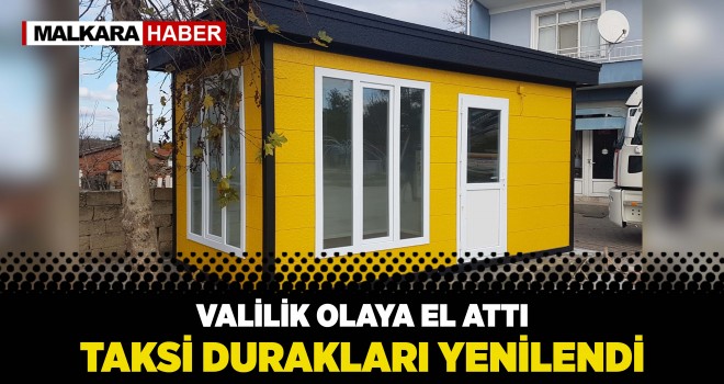 Taksi Durakları Yenileniyor...