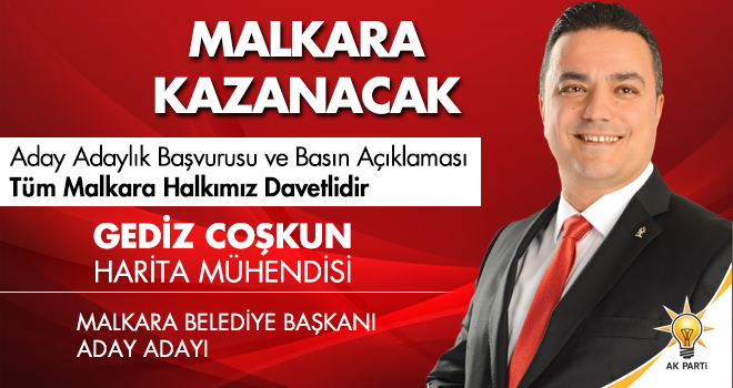 Gediz Coşkun Belediye Başkanlığına adaylığını açıklıyor