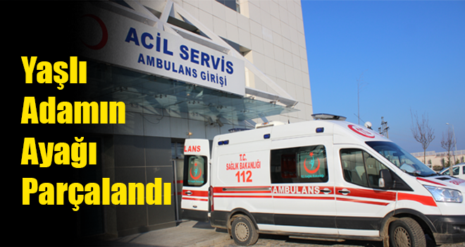 Ayağını Çapa Makinesine Kaptırdı