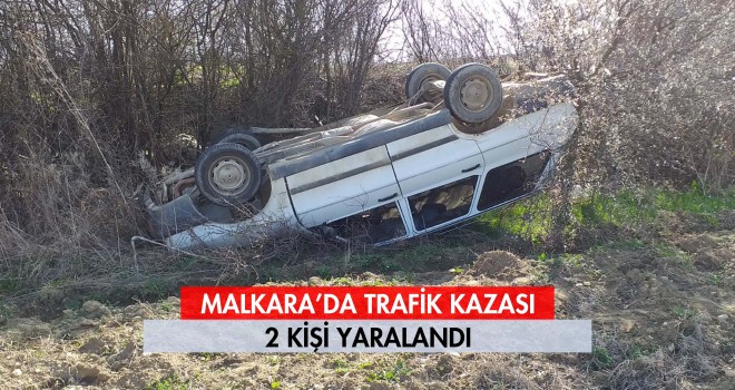 Malkara’da Trafik Kazası; 2 Yaralı
