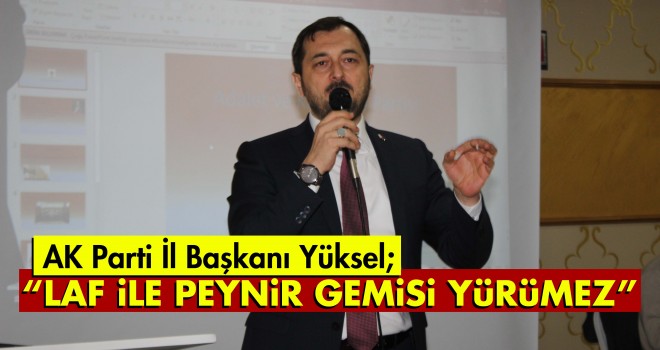 AK Parti İl Başkanı Cüneyt Yüksel, Malkara'dan CHP'ye Yüklendi