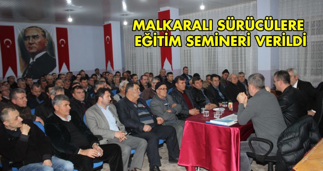 Sürücülere Eğitim Semineri Verildi