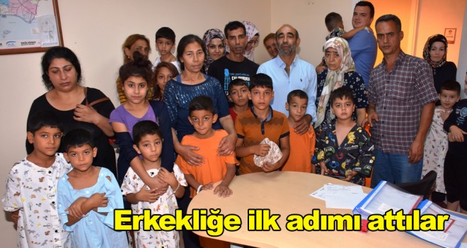 17 çocuk sünnet ettirildi